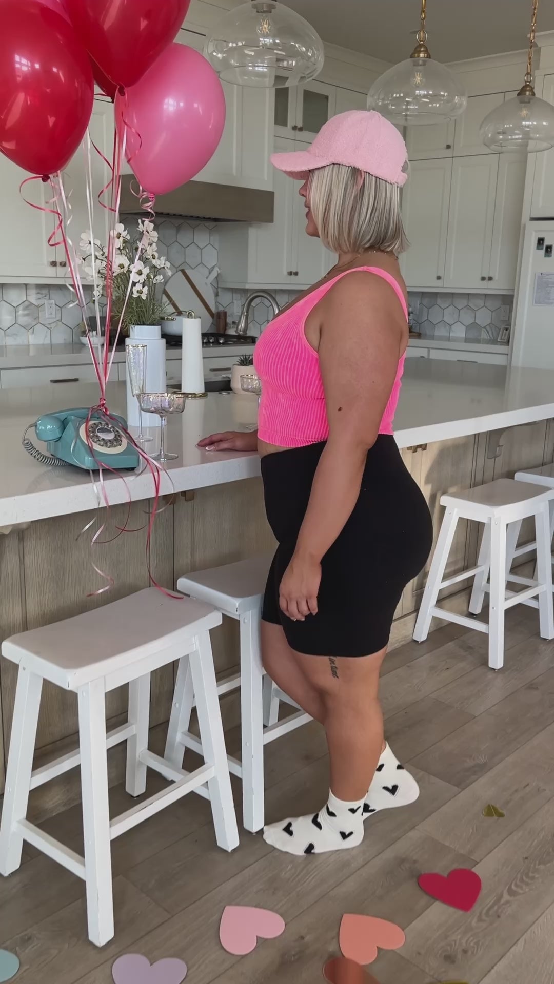 Lyla Sherpa Ball Cap in Pink