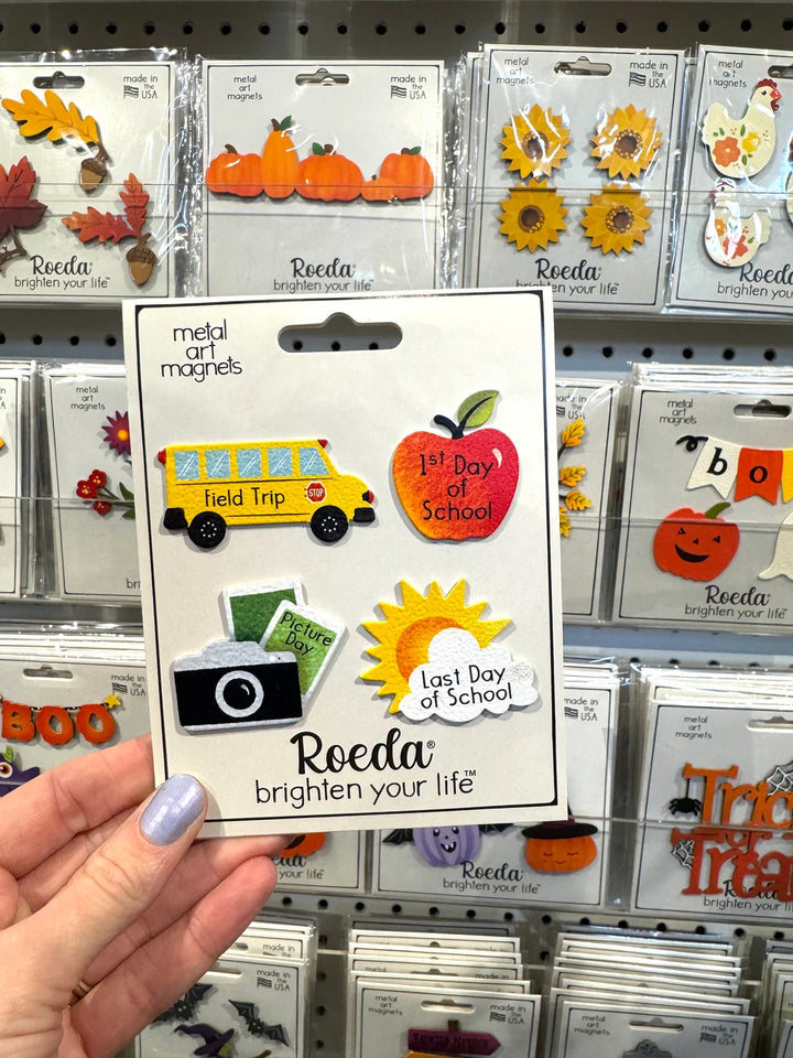 School Days Calendar Magnets Set of 4 by Roeda (LIVE BOX: Ships in 3 Weeks)