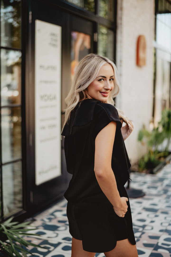 Black Scuba 2 Piece Set  By Katydid