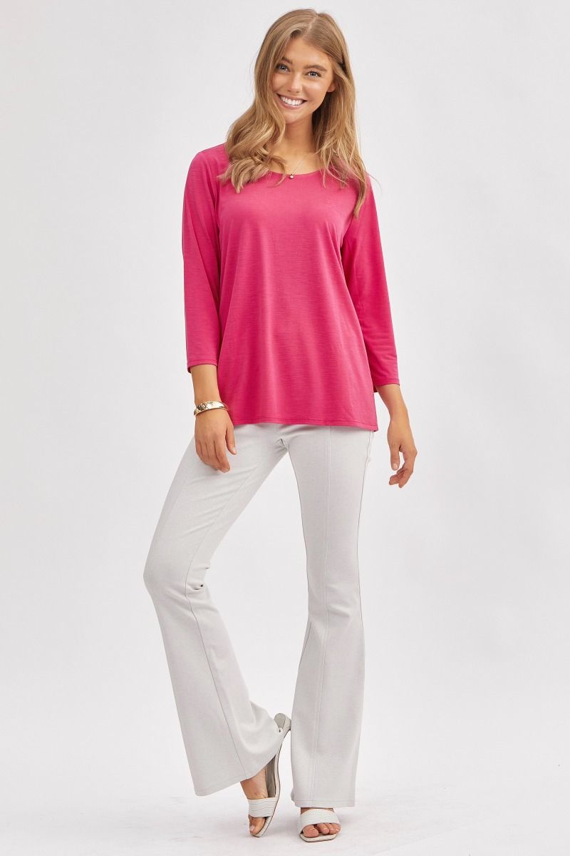 Dear Scarlett Signature Classic Round Neck Top (Multiple Colors Available!)