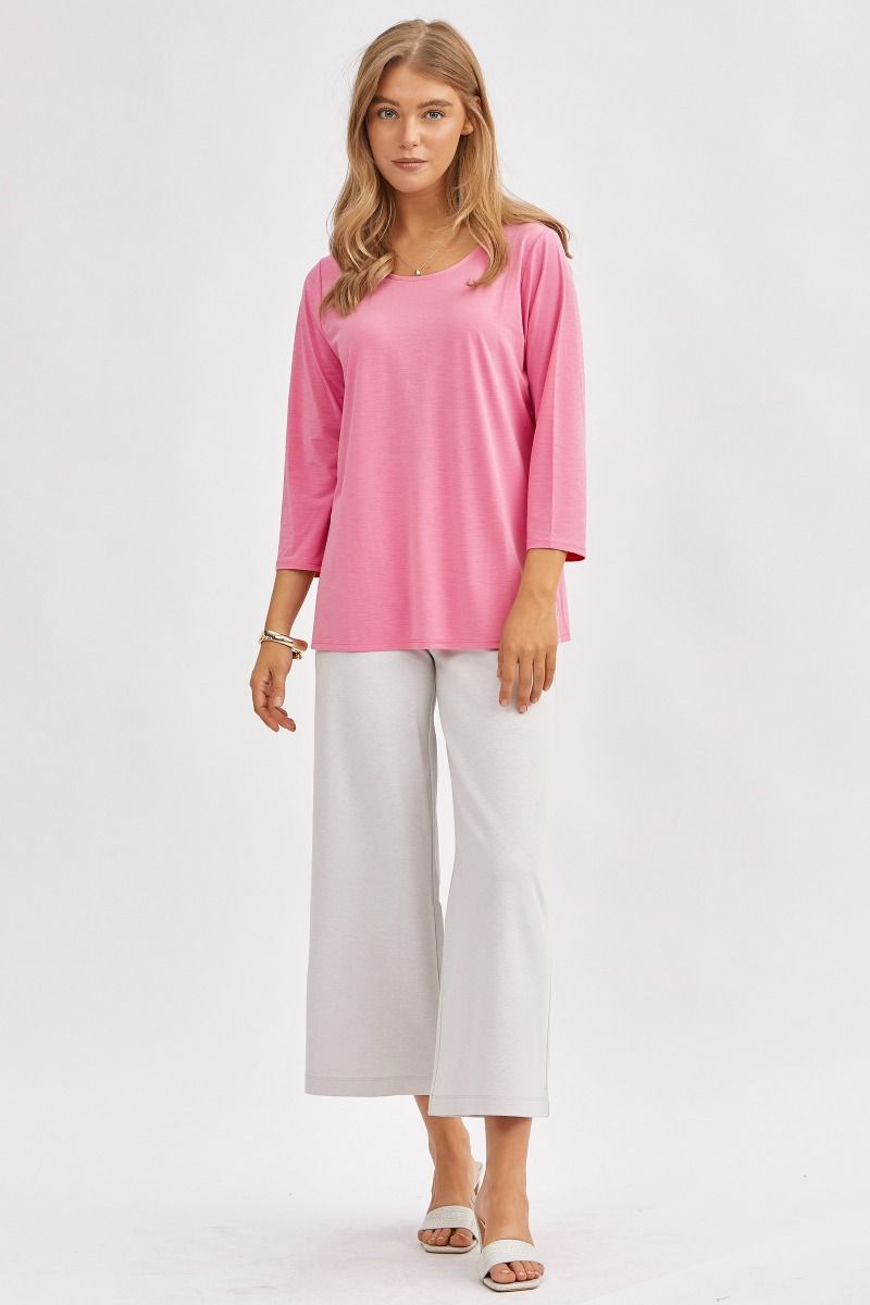 Dear Scarlett Signature Classic Round Neck Top (Multiple Colors Available!)