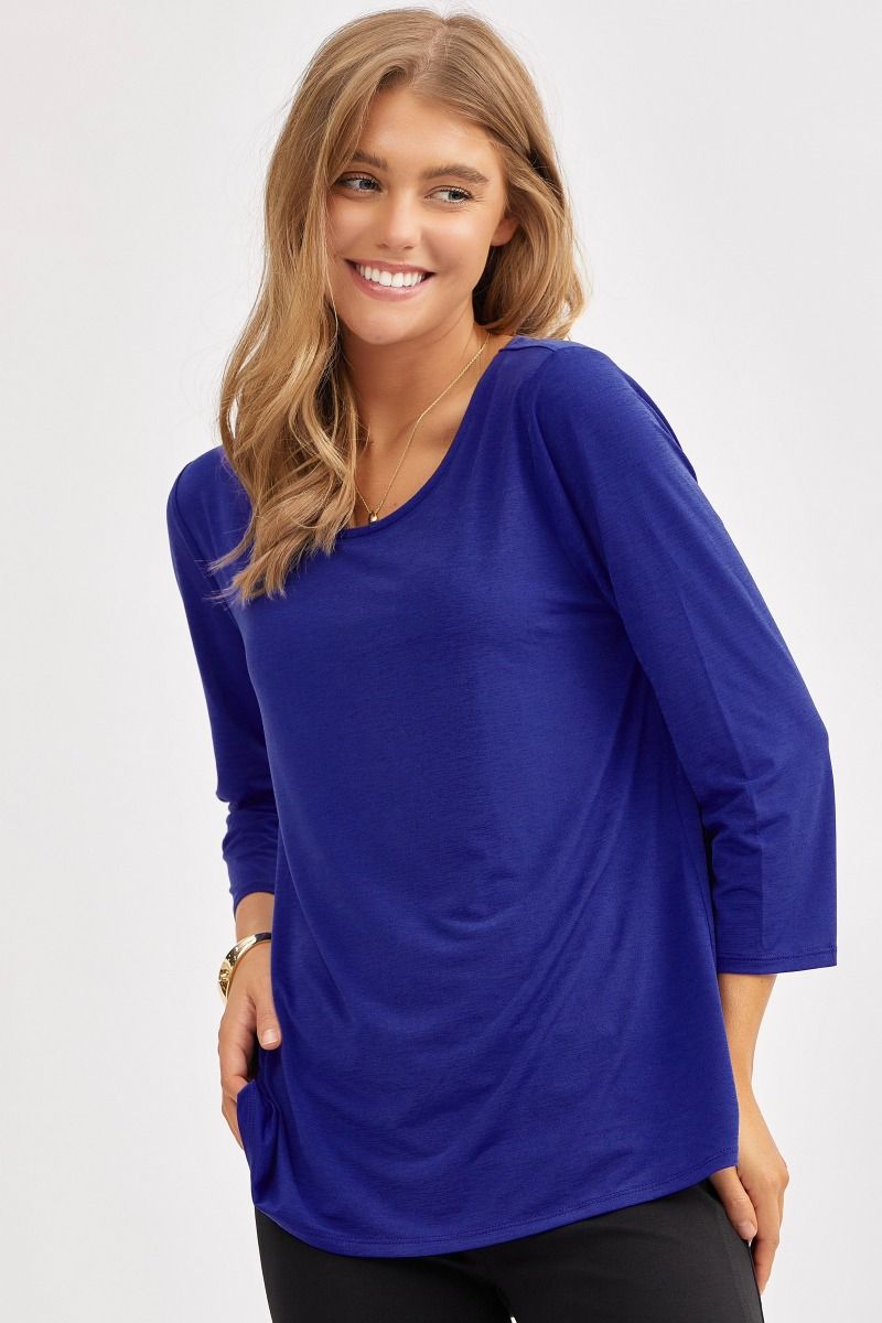 Dear Scarlett Signature Classic Round Neck Top (Multiple Colors Available!)