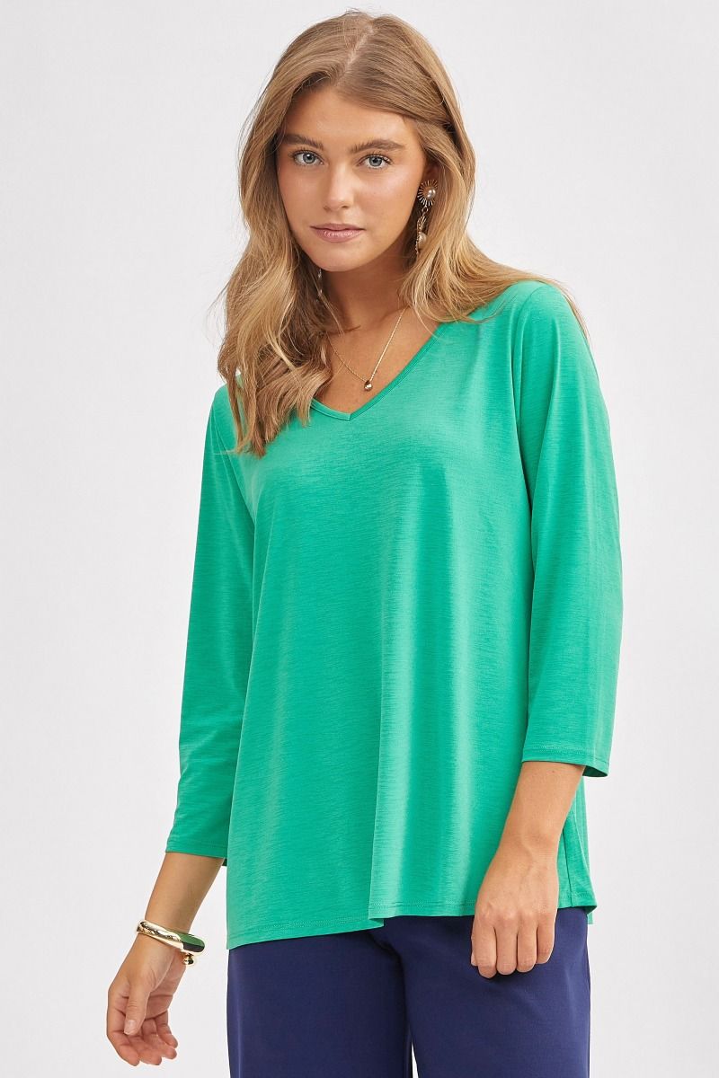Dear Scarlett Signature Classic V-Neck Top (Multiple Colors Available!)