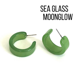 Moonglow Clara Hoop Earrings by Leetie Lovendale (Preorder: Ships in 2-3 Weeks)