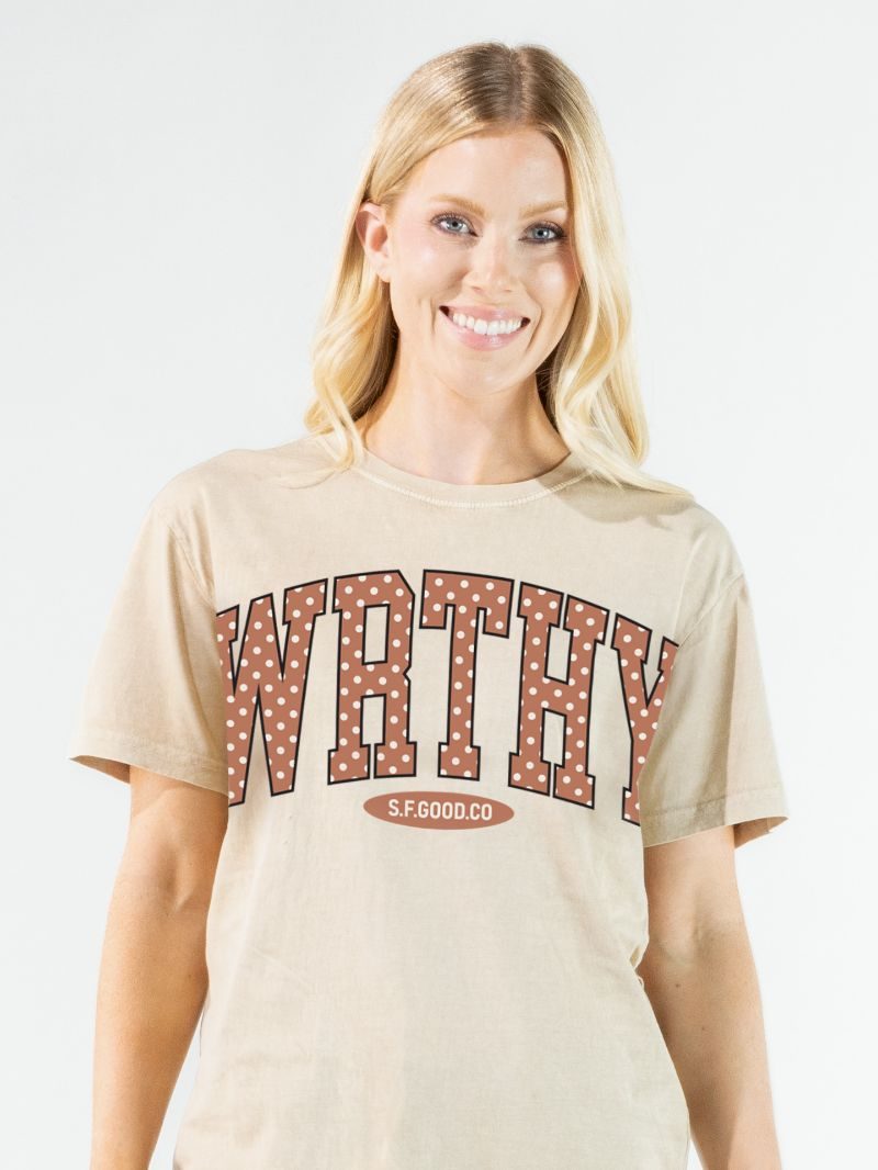JUNE MARKET: Worthy Simply for Good Tee - Bone by Simply Southern (Ships Late May)