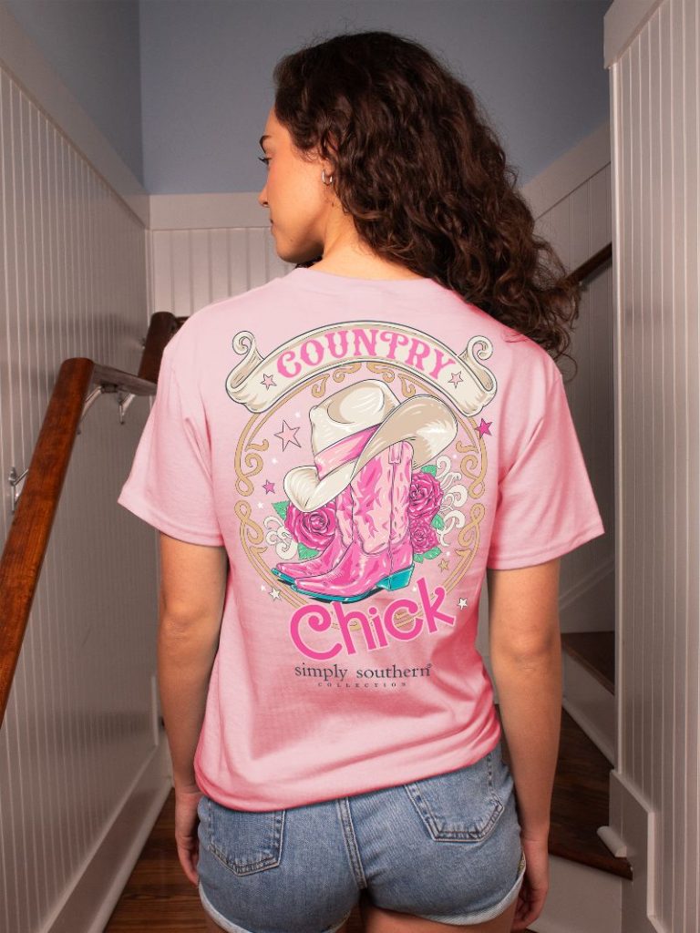 'Country Chick' Short Sleeve Tee by Simply Southern