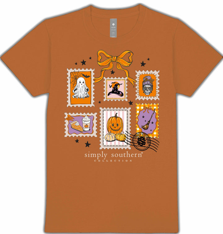 Halloween Stamps Short Sleeve Tee by Simply Southern