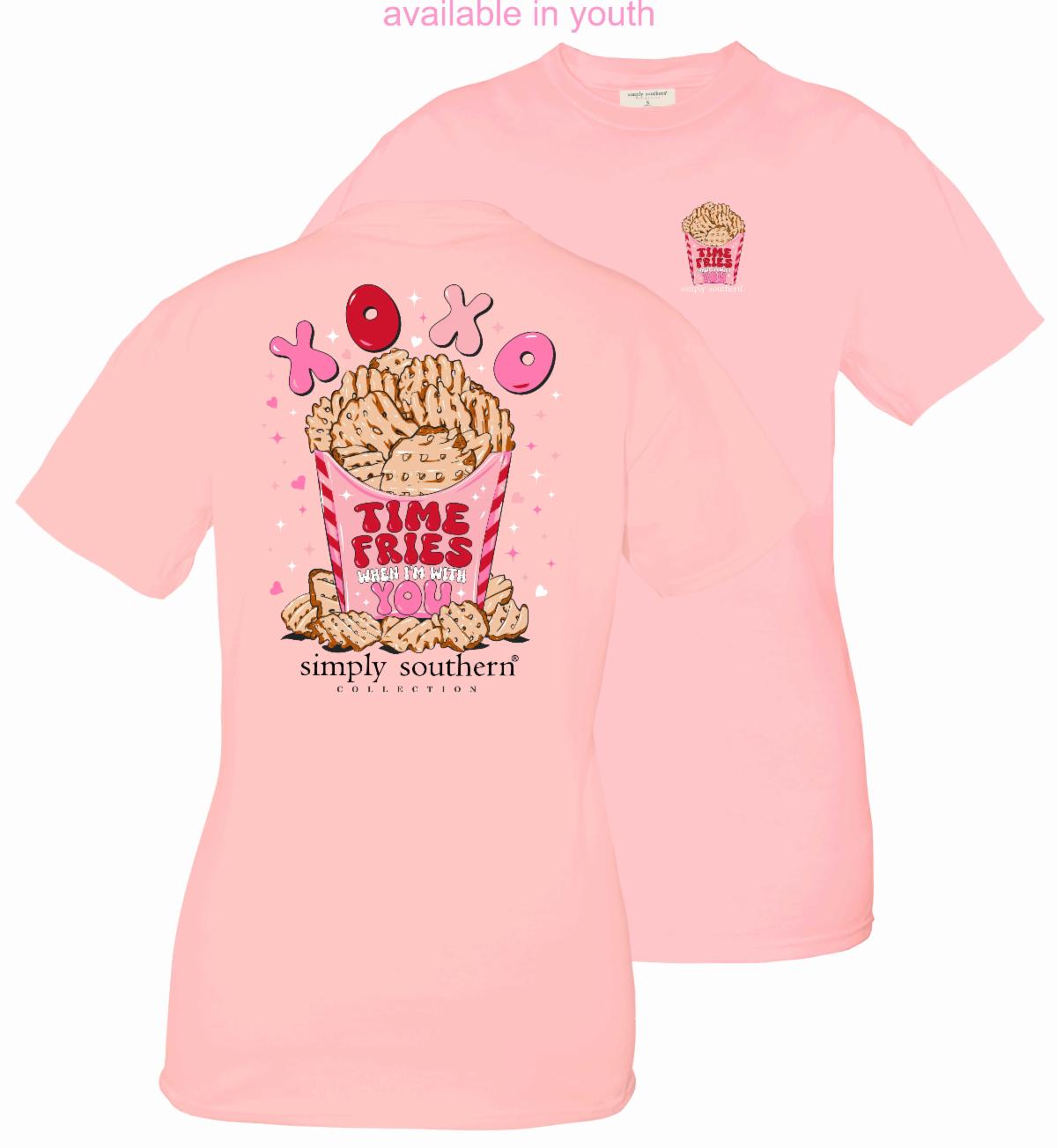 Youth 'Time Fries When I'm With You' Short Sleeve Tee by Simply Southern