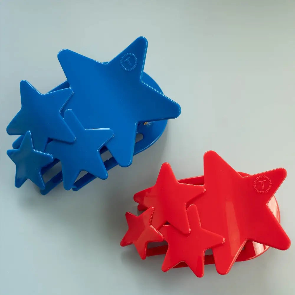 Tiny Teleties Flat Clip - Red Shooting Star