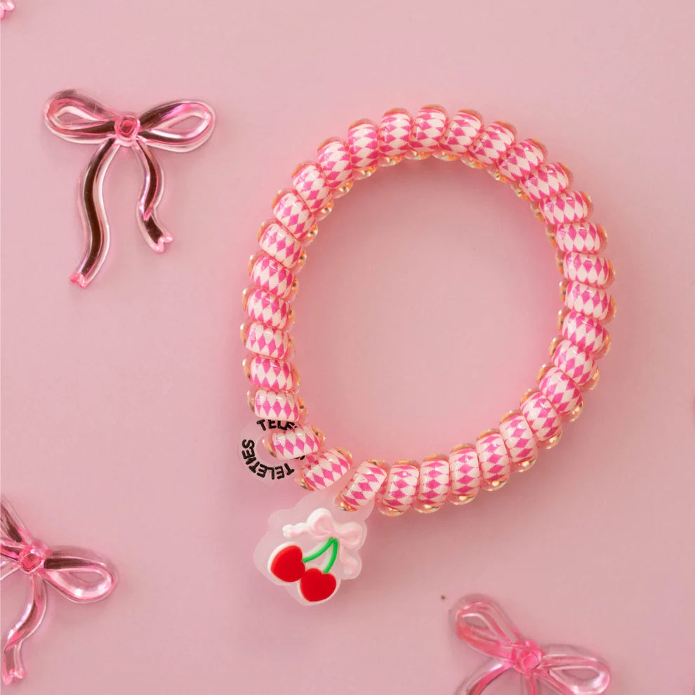 Teleties Hair Tie - Small Band Pack of 3 - Cherry Bomb