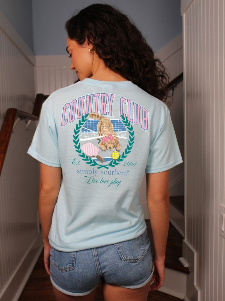 'Country Club' Short Sleeve Tee by Simply Southern
