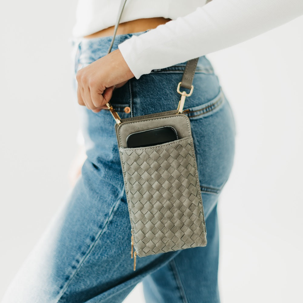 Woven Double Duty Phone Bag By Pretty Simple