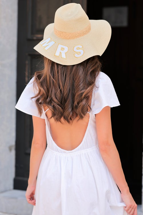 'Mrs' Natural Sun Hat