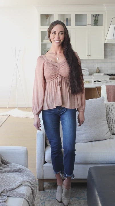 Always Lovely Top In Mauve