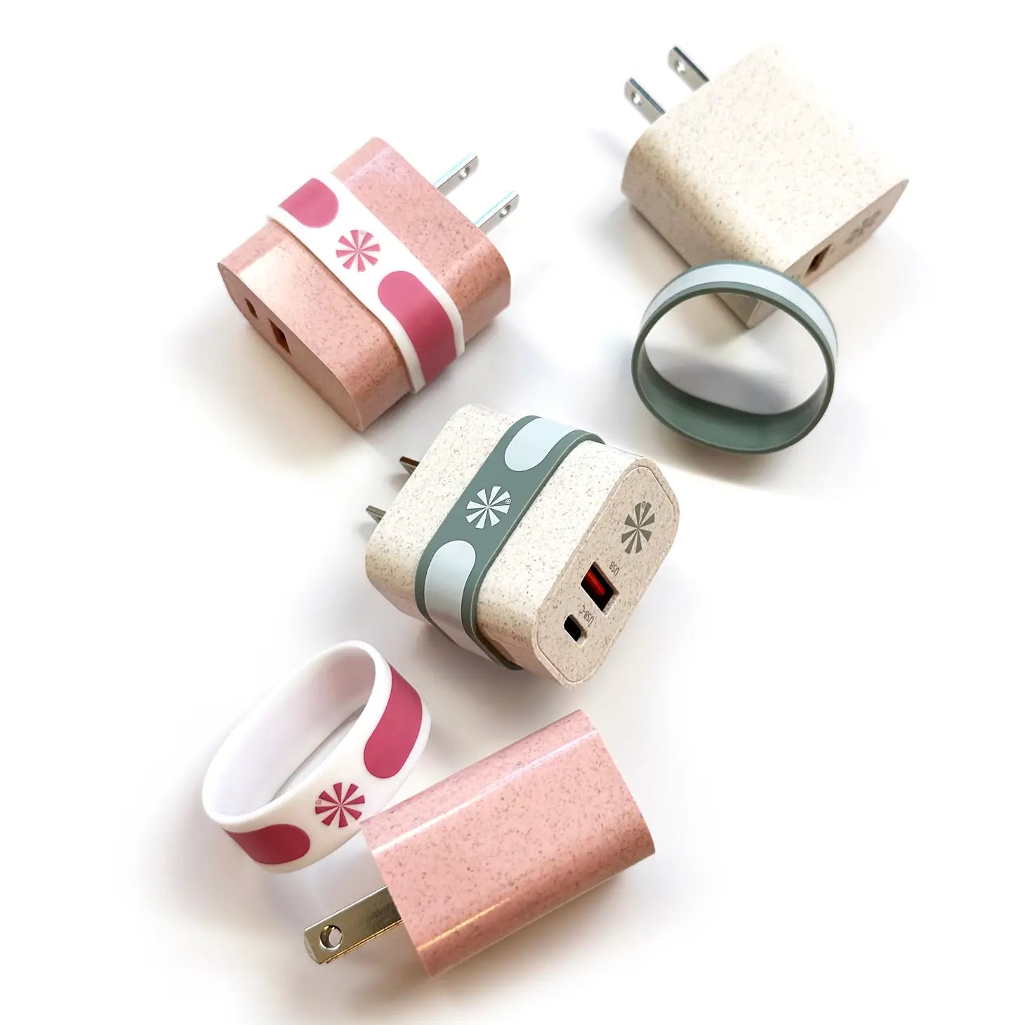 Double Play Eco Wall Power Adapter - Pink
