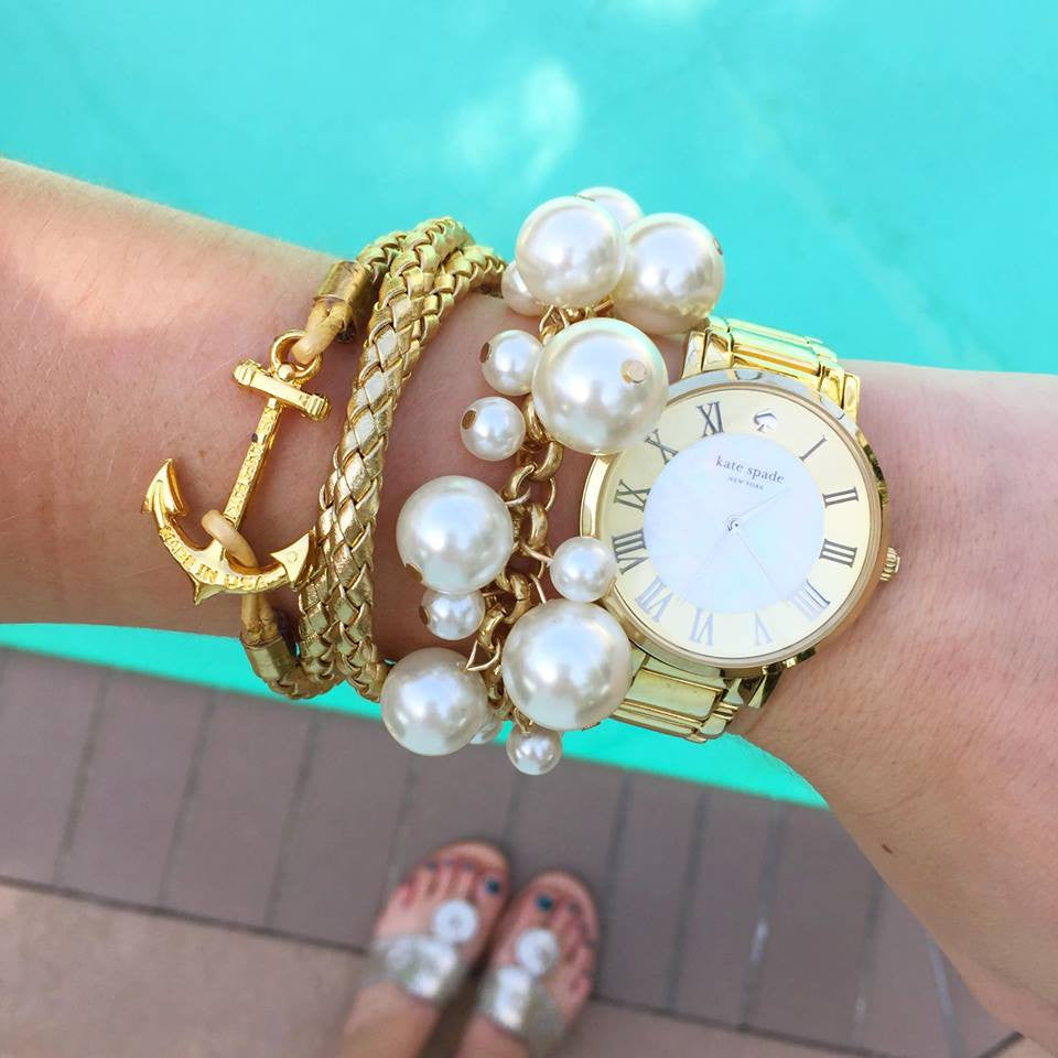 Molly Pearl Bauble Bracelet by Prep Obsessed