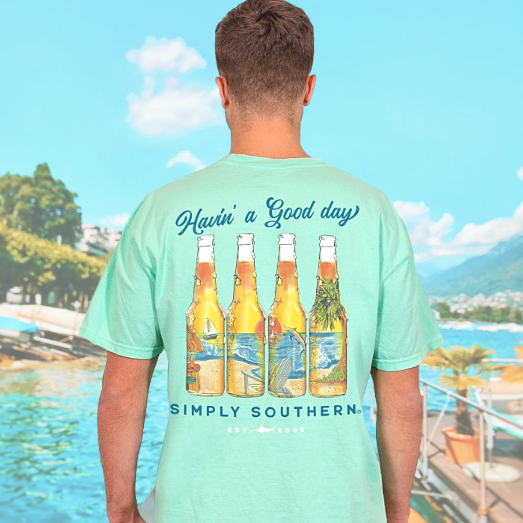 'Havin' A Good Day' Beer Short Sleeve Tee by Simply Southern