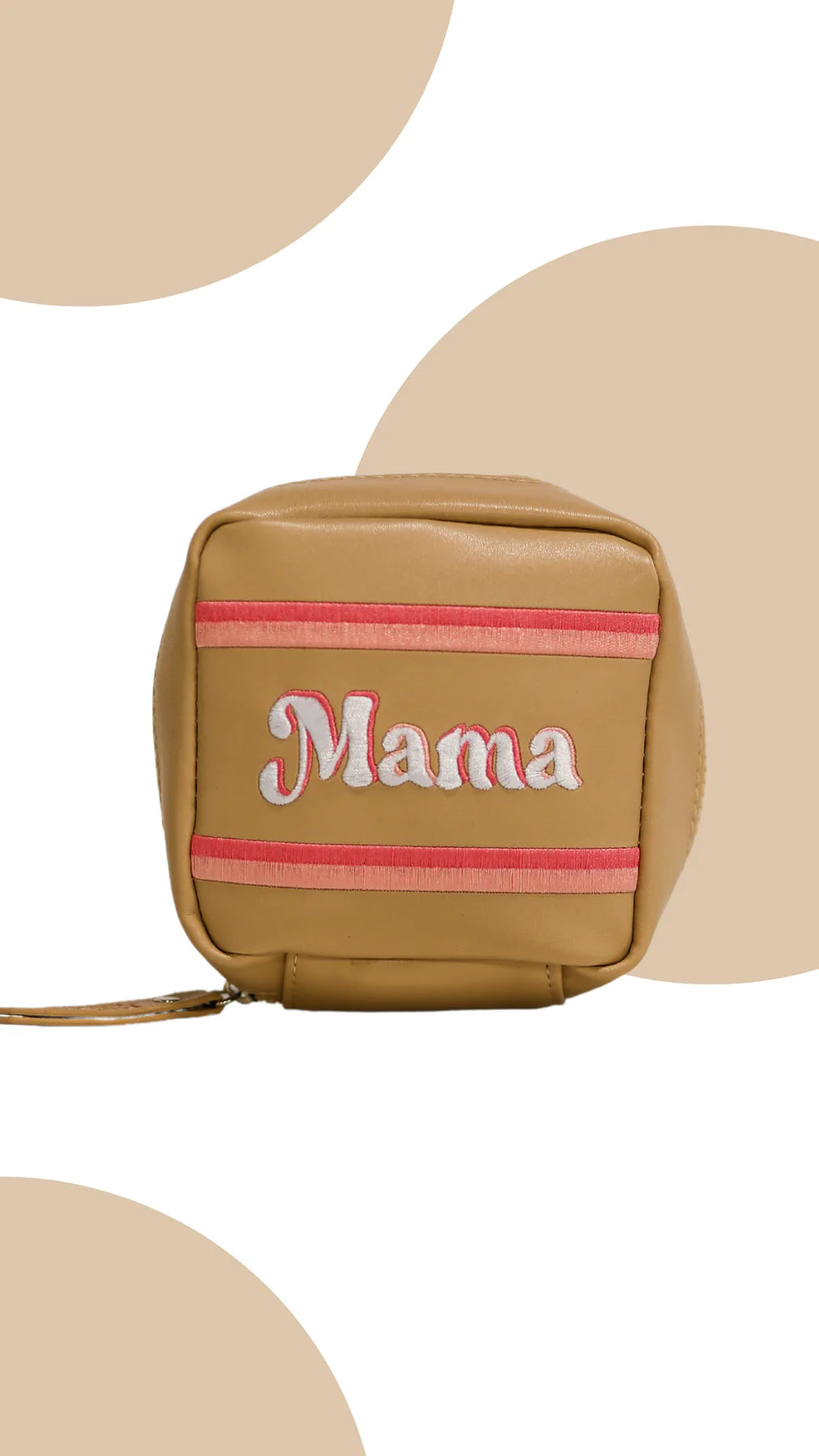 'Mama' Tan Travel Pouch