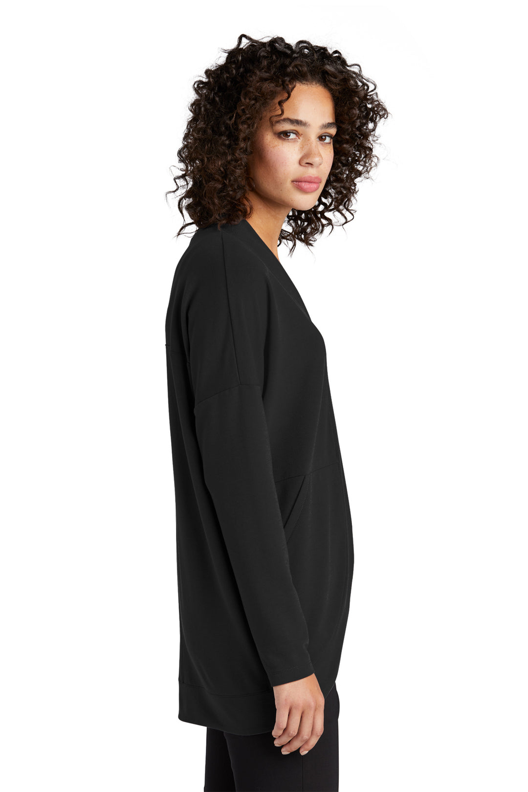 Missie Open-Front Cardigan - Deep Black