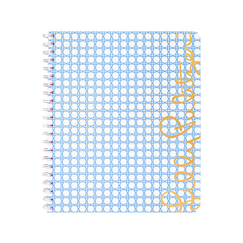 Large Notebook by Lilly Pulitzer - Frenchie Blue Caning