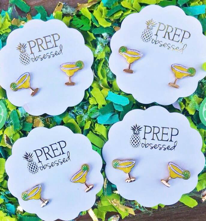 Margarita Signature Enamel Studs by Prep Obsessed