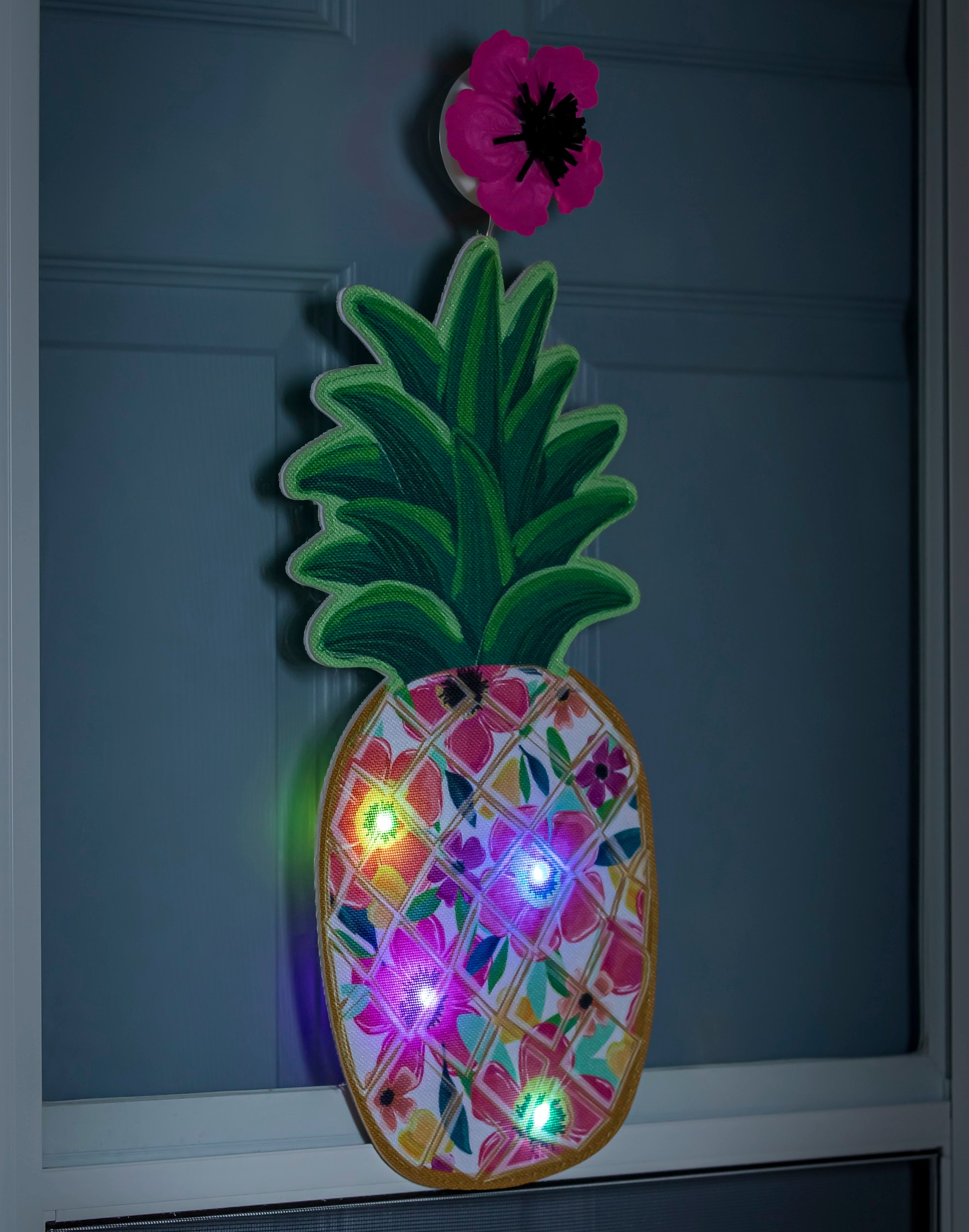 Patterned Pineapple LED Window Decoration