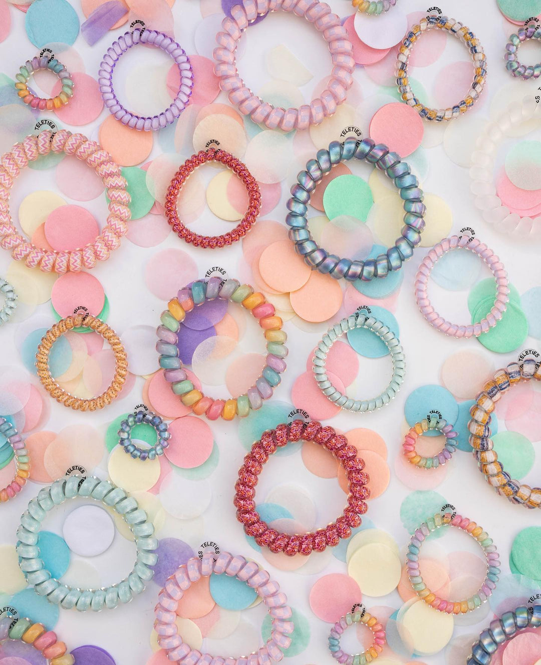 Teleties Hair Tie - Tiny Band Pack of 5 - Skyway