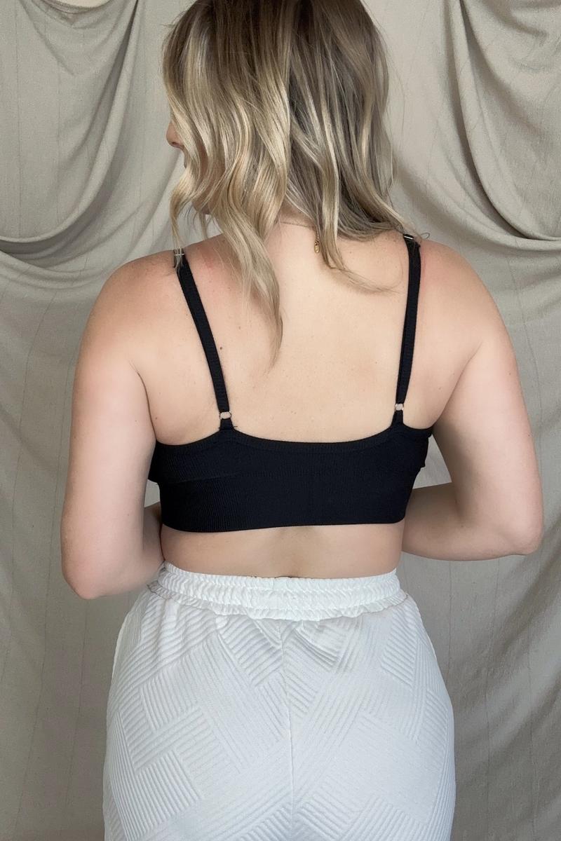Final Sale: FawnFit Solid Ribbed Bralette