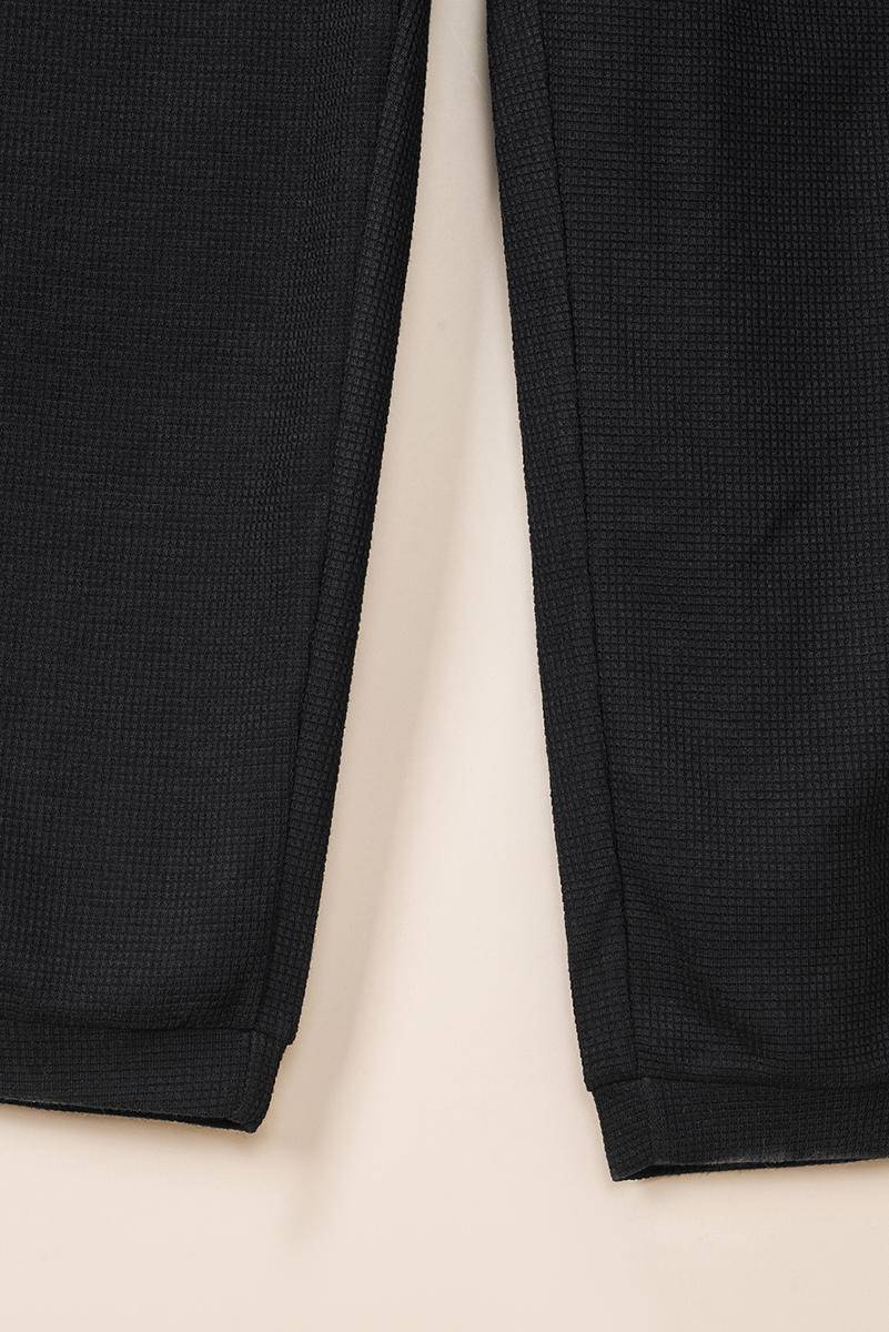 Final Sale: Textured Sleeveless V-Neck Pocketed Jumpsuit