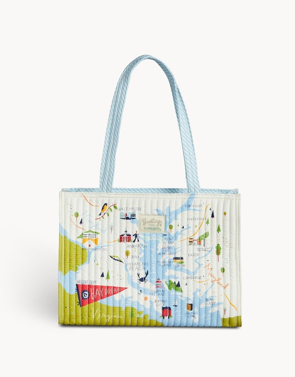 Bay Dreams Quilted Zip Tote by Spartina