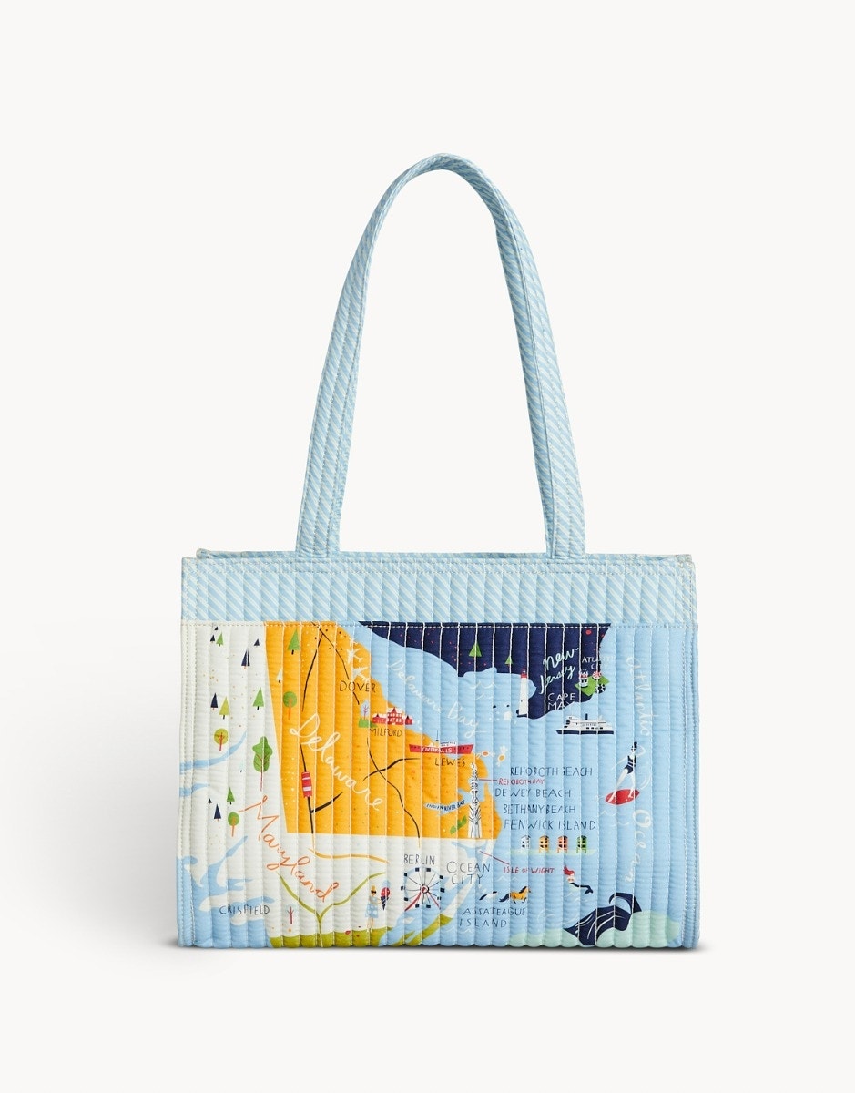 Bay Dreams Quilted Zip Tote by Spartina
