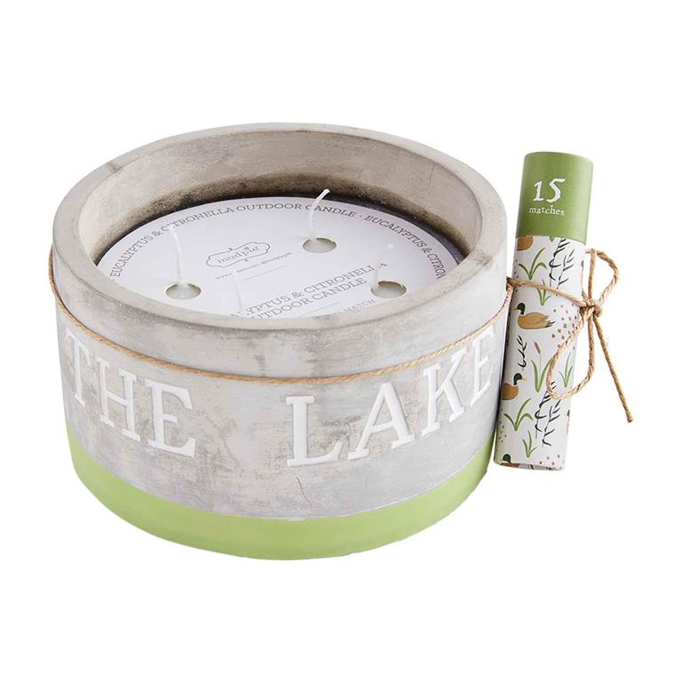Lake Outdoor Candle Sets by Mud Pie