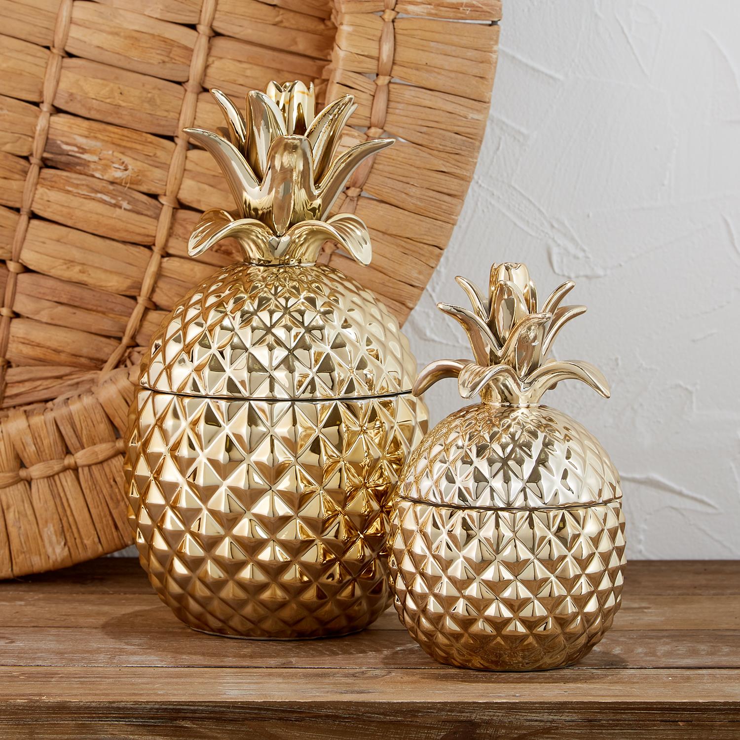 Golden Hospitality Pineapple Jars - Choice of Size