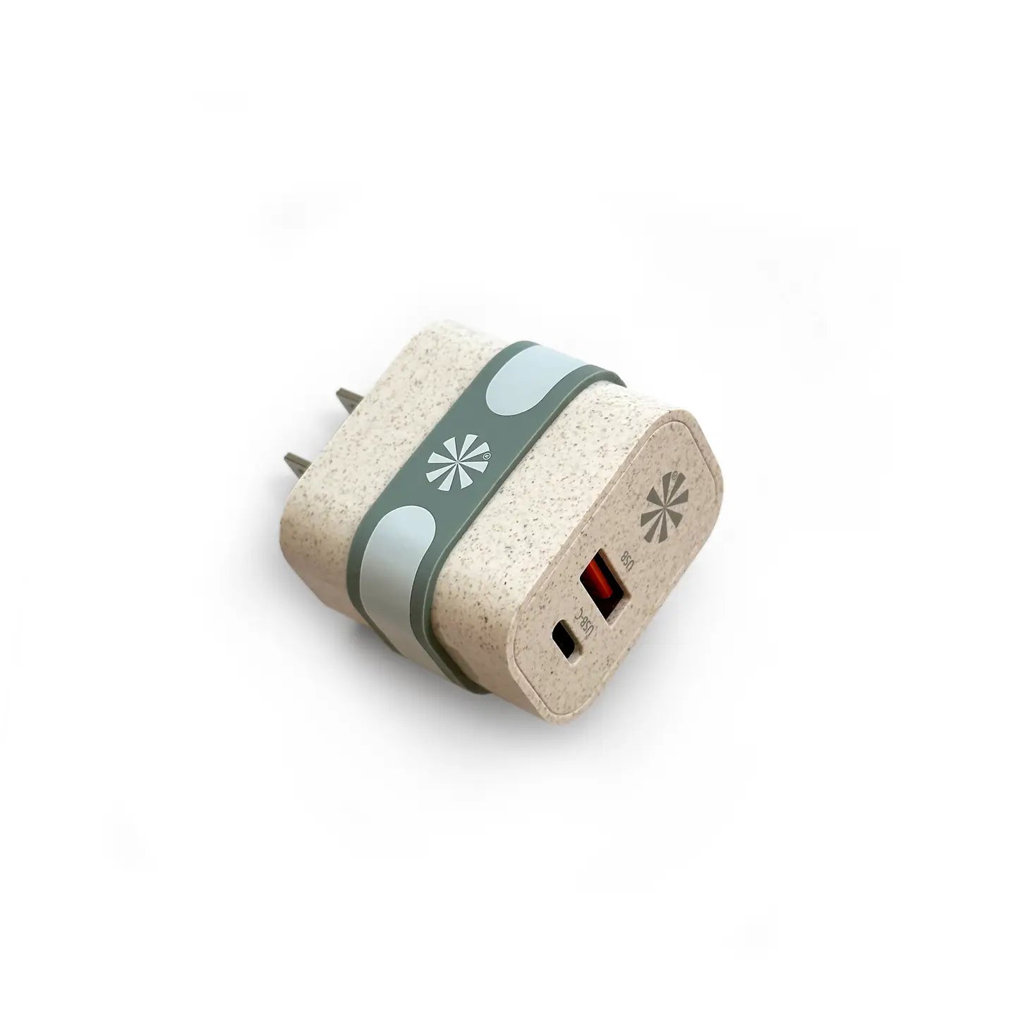 Double Play Eco Wall Power Adapter - Natural