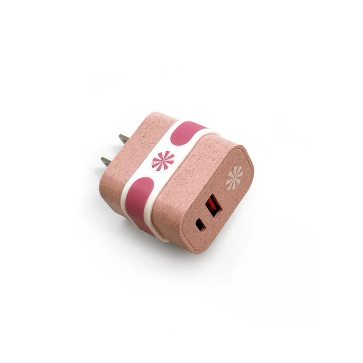 Double Play Eco Wall Power Adapter - Pink
