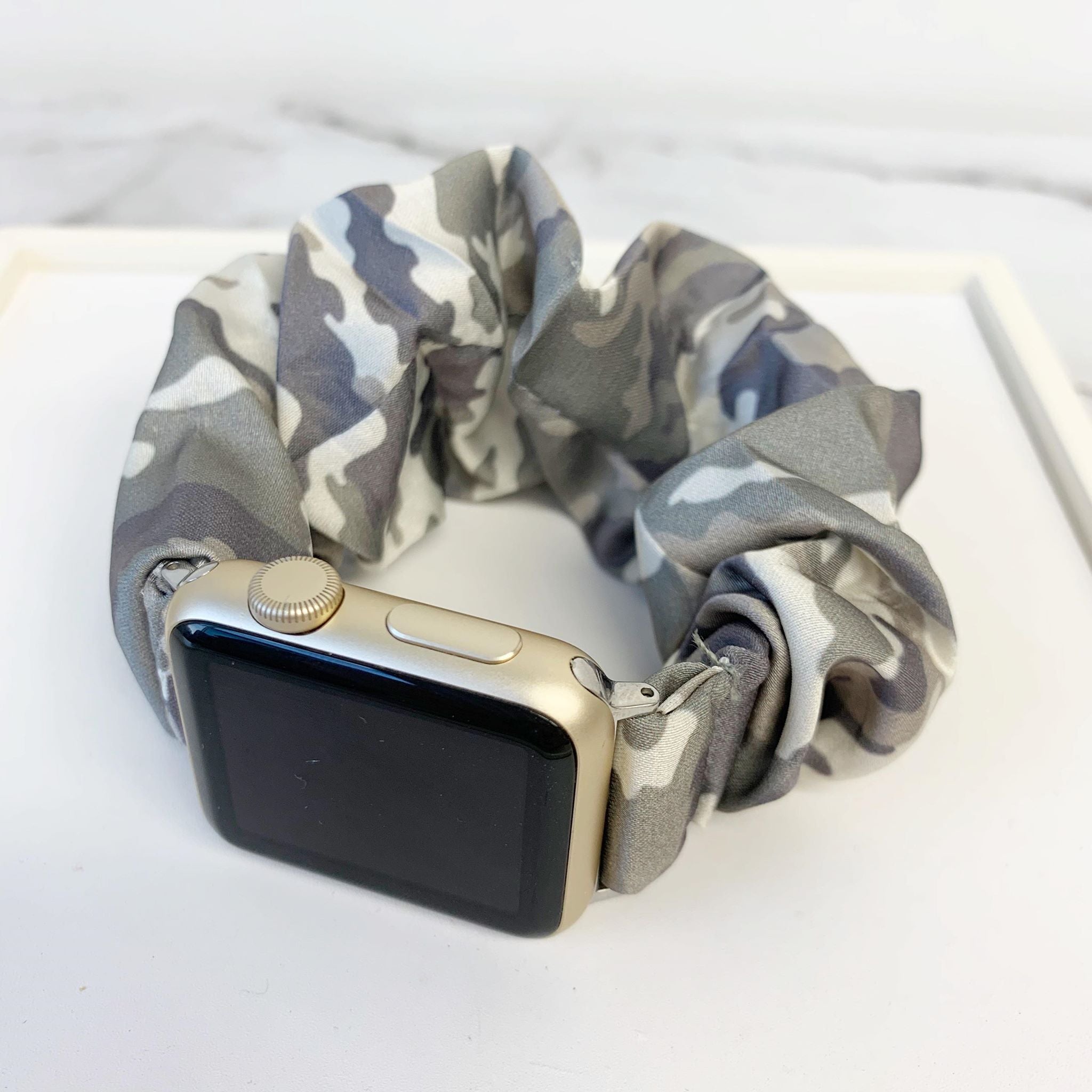 Scrunchie Smart Watch Band - Camo