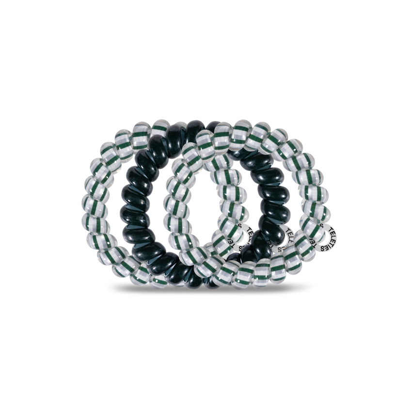 Teleties Hair Tie - Large Band Pack of 3 - Michigan State University