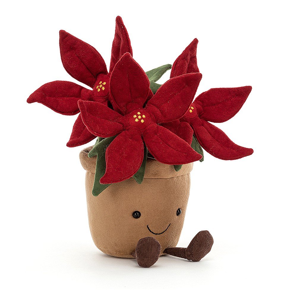 Amuseables Poinsettia Stuffed Animal by Jellycat