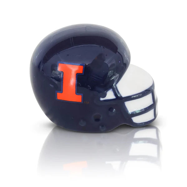 University of Illinois Football Helmet Mini by Nora Fleming
