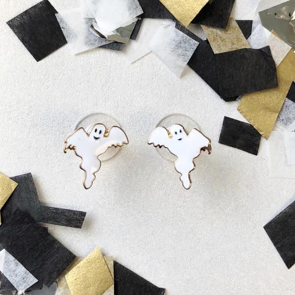 Ghost Signature Enamel Studs by Prep Obsessed