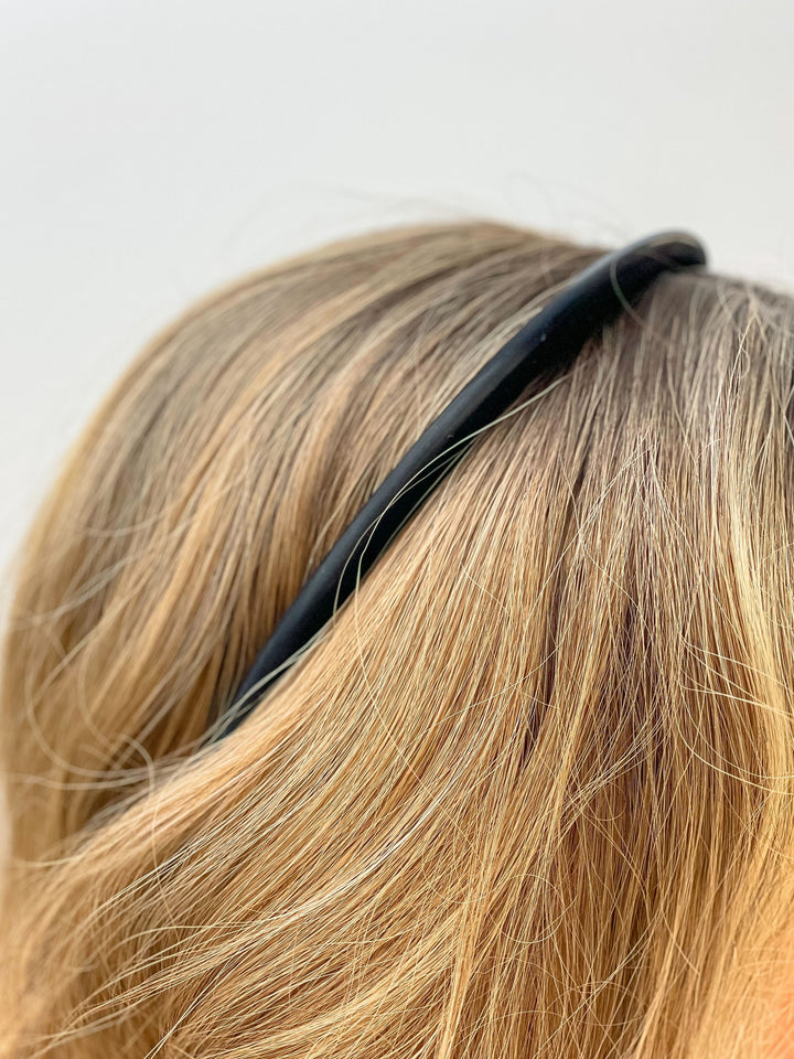 Simple Staple Skinny Headband - Black