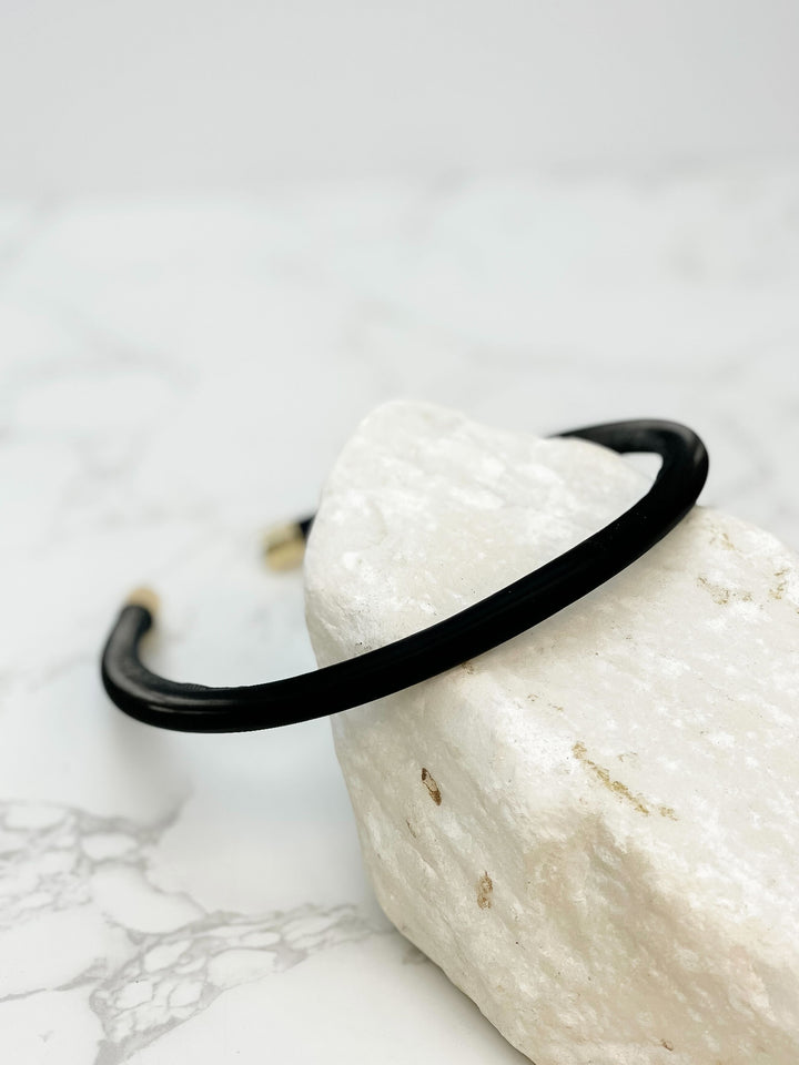 Simple Staple Skinny Headband - Black