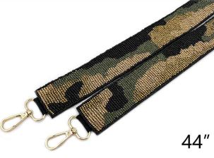 Beaded Purse Strap - Camouflage
