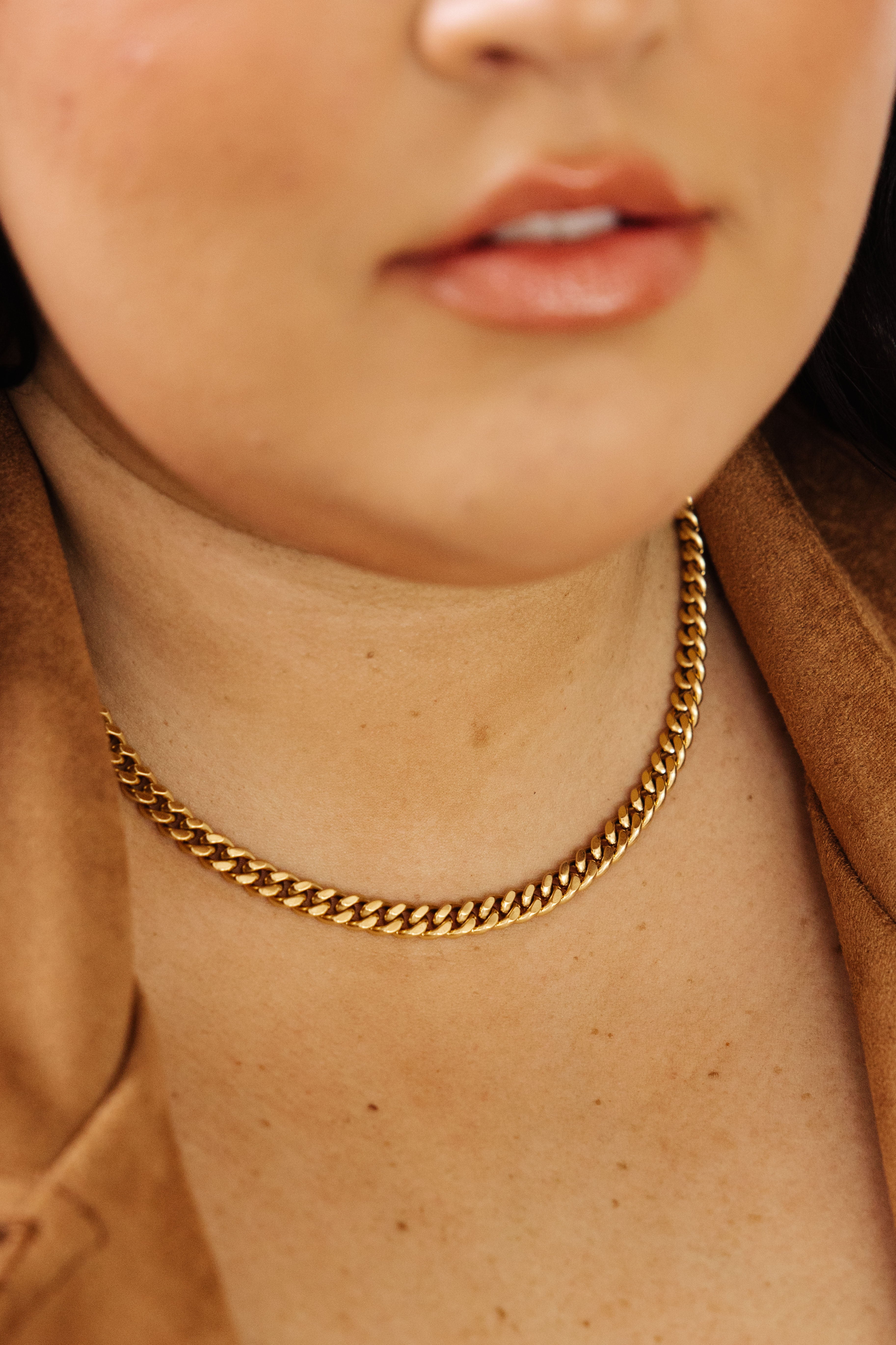 Chain Reaction Gold Plated Choker - 3/12