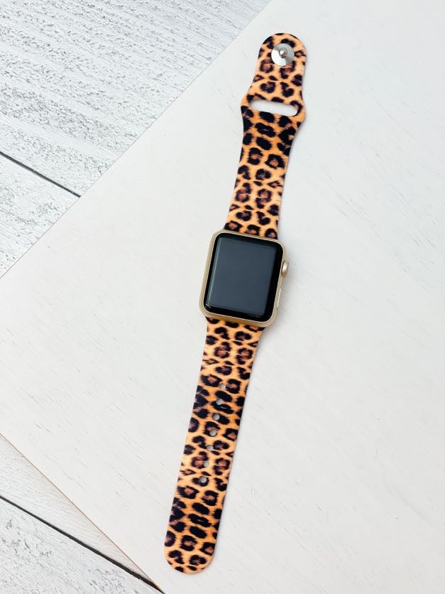 Cheetah Print Silicone Watch Band