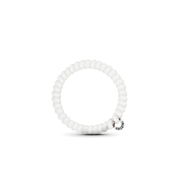 Teleties Hair Tie - Small Band Pack of 3 - Coconut White