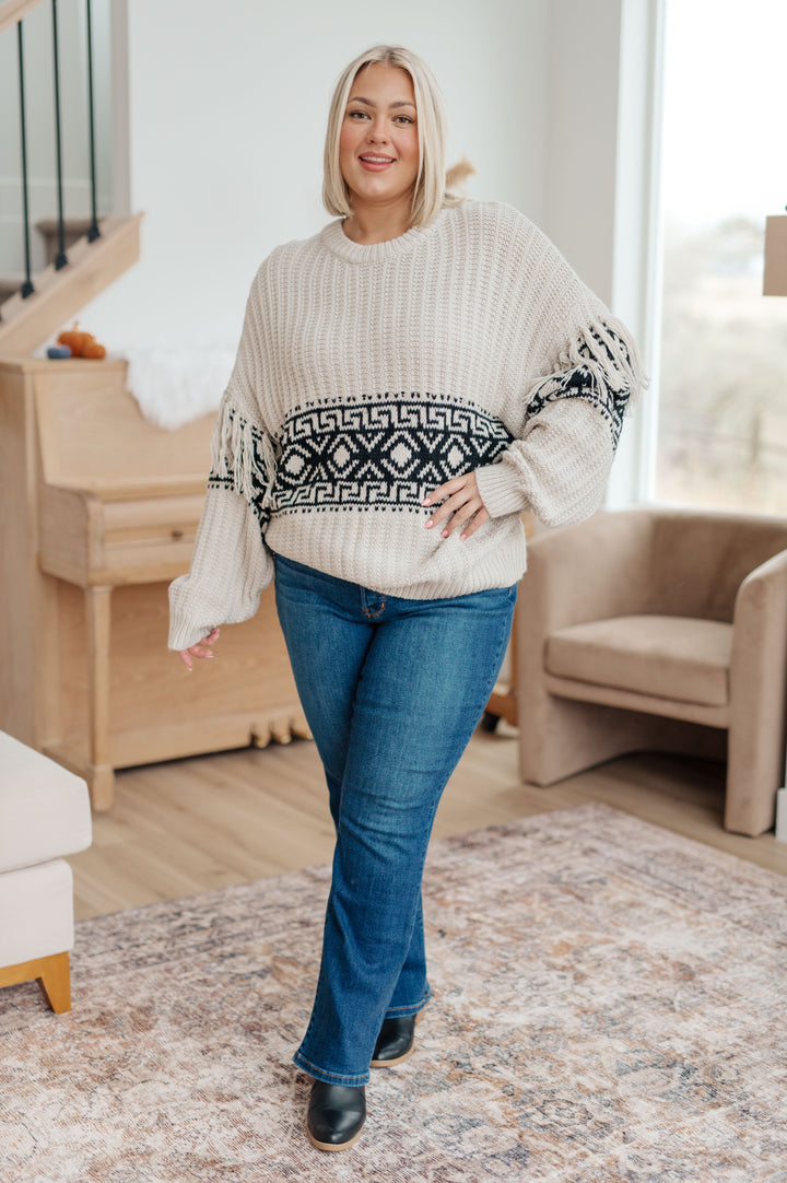 Don't Waver Fringe Detail Sweater (Ships in 2-3 Weeks)