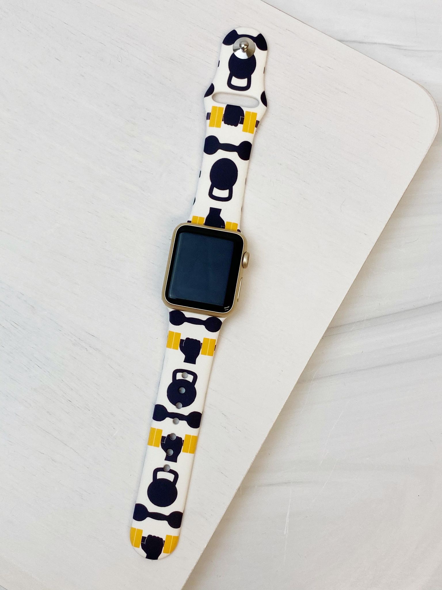 Fitness Printed Silicone Smart Watch Band