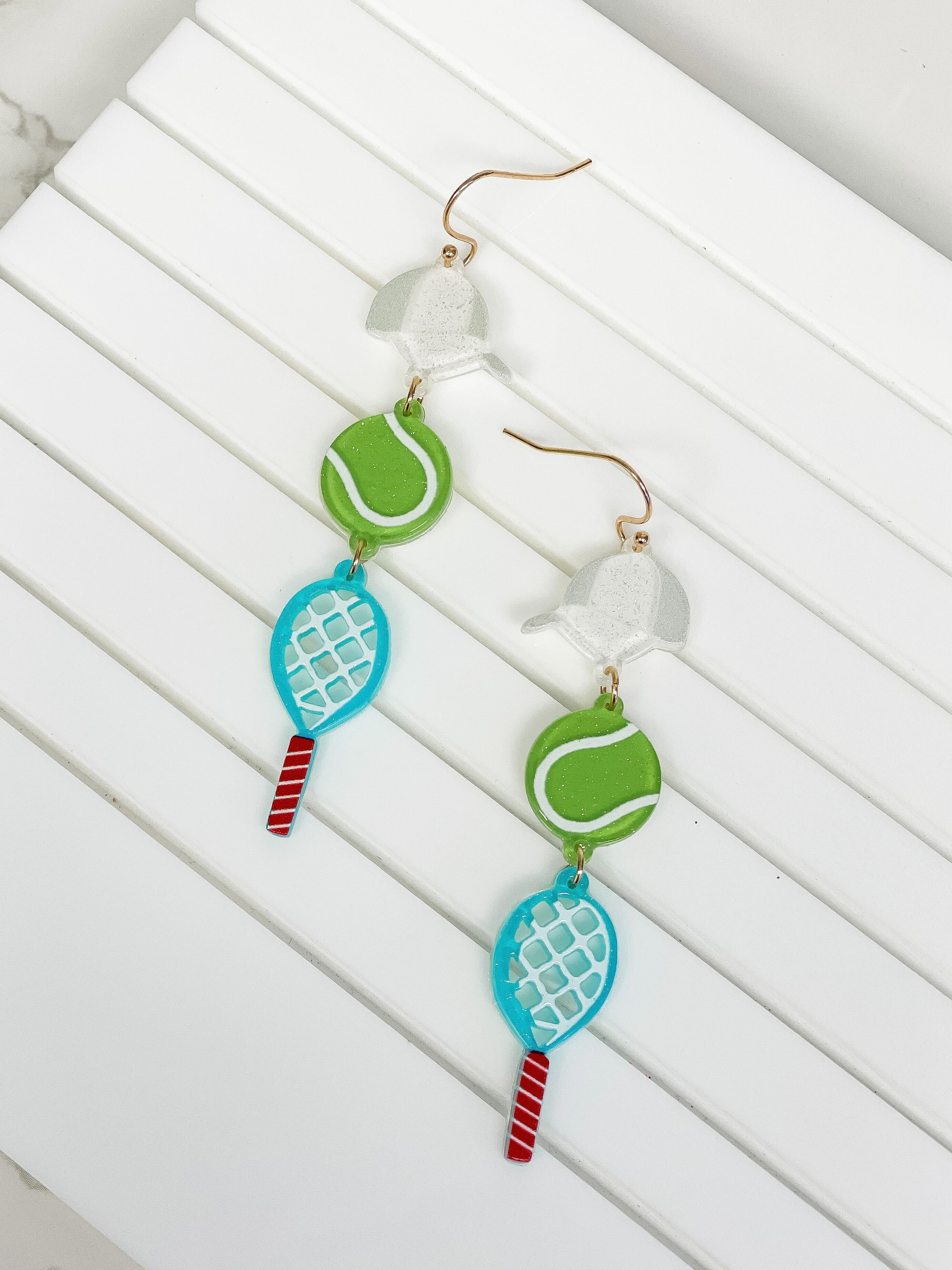 Tennis Trio Dangle Earrings
