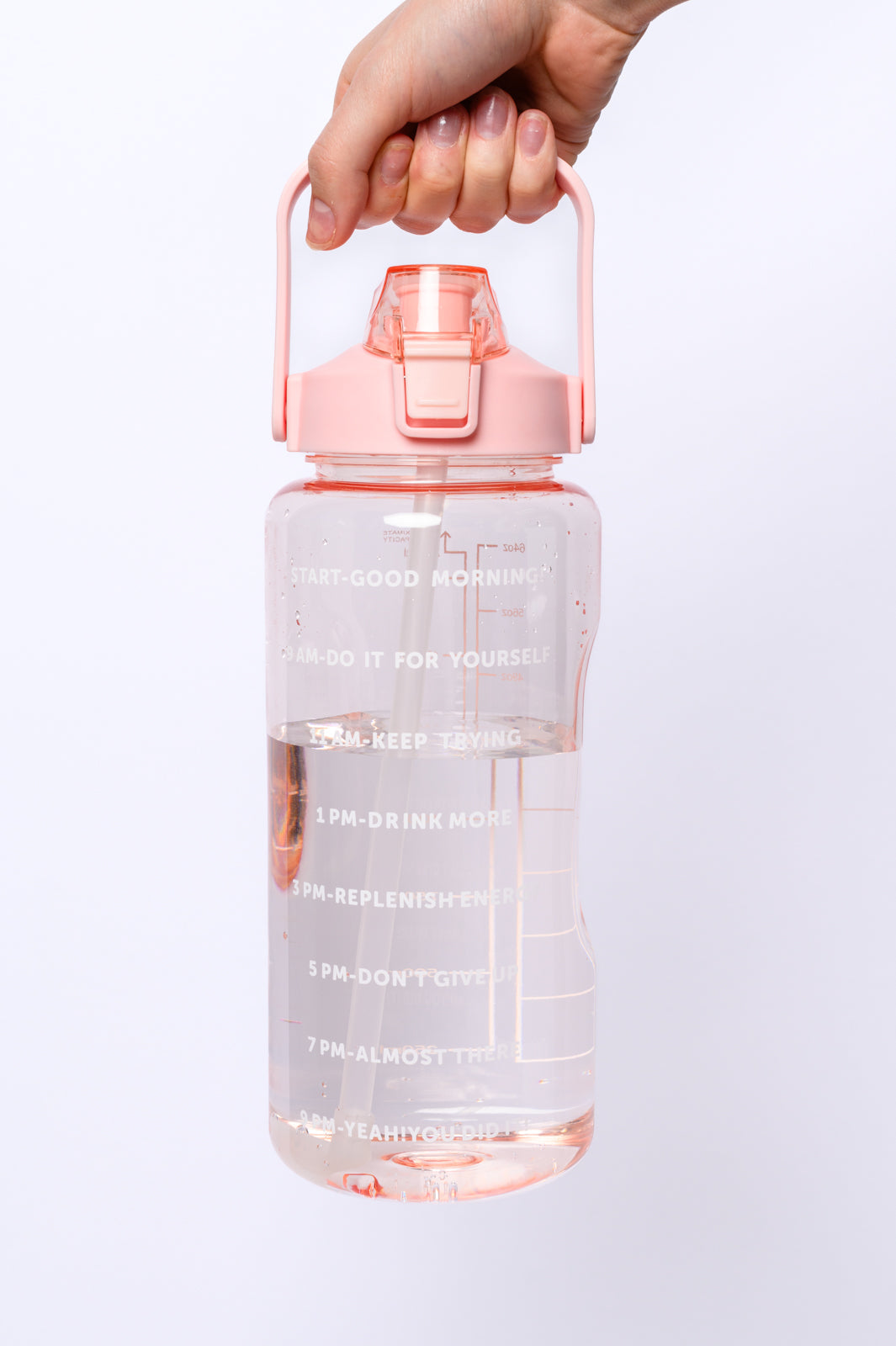 Elevated Water Tracking Bottle in Pink (Ships in 1-2 Weeks)